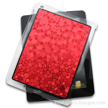 Covers for Apple's iPad 2, Made of PC and PU Materials, Customized Patterns and Logos Accepted